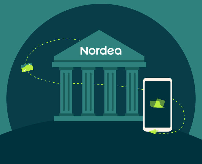 Animated image of Nordea connection with Expense